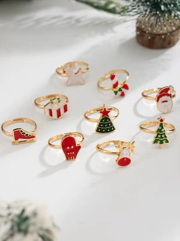 9 Pcs Geometric Rings Accessories - Image 2