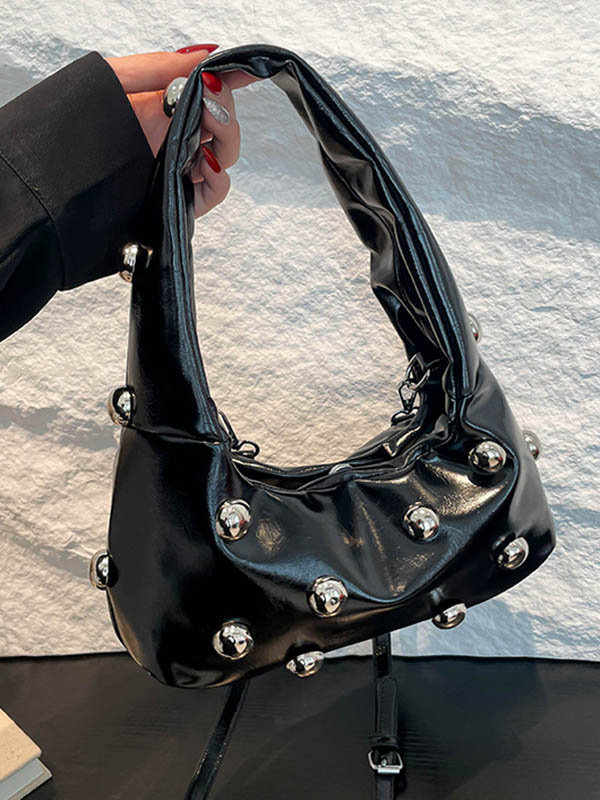 Geometric Rivet Handbags Shoulder Bags - Image 14