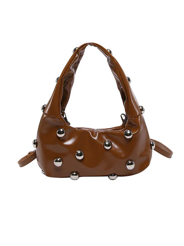 Geometric Rivet Handbags Shoulder Bags - Image 19
