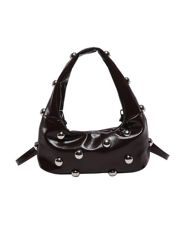 Geometric Rivet Handbags Shoulder Bags - Image 20