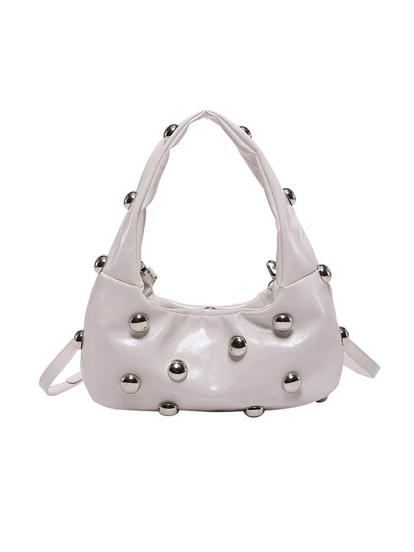 Geometric Rivet Handbags Shoulder Bags - Image 21