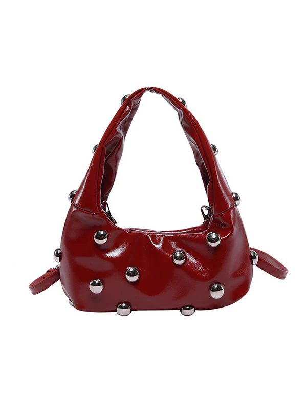 Geometric Rivet Handbags Shoulder Bags - Image 22