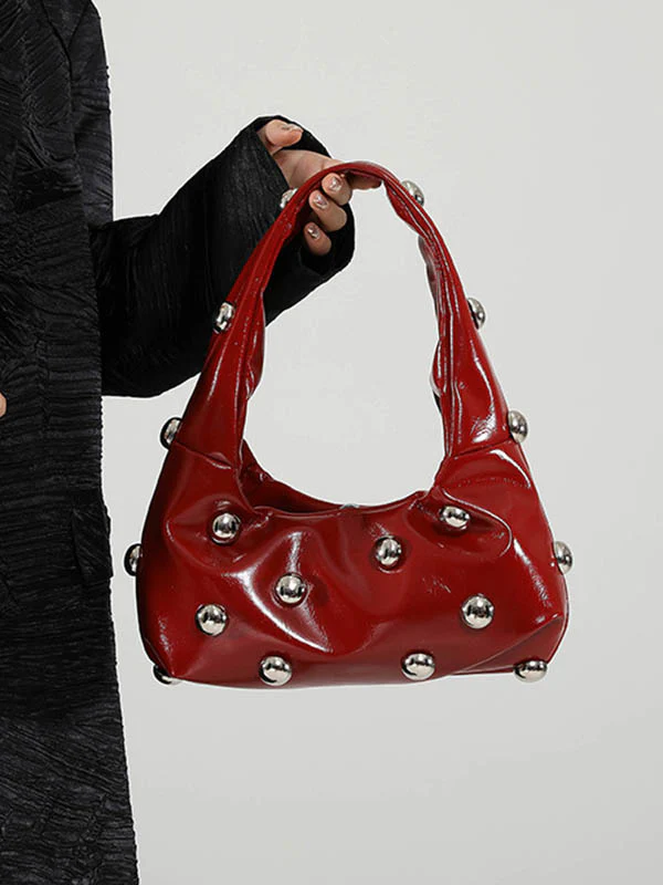 Geometric Rivet Handbags Shoulder Bags - Image 7