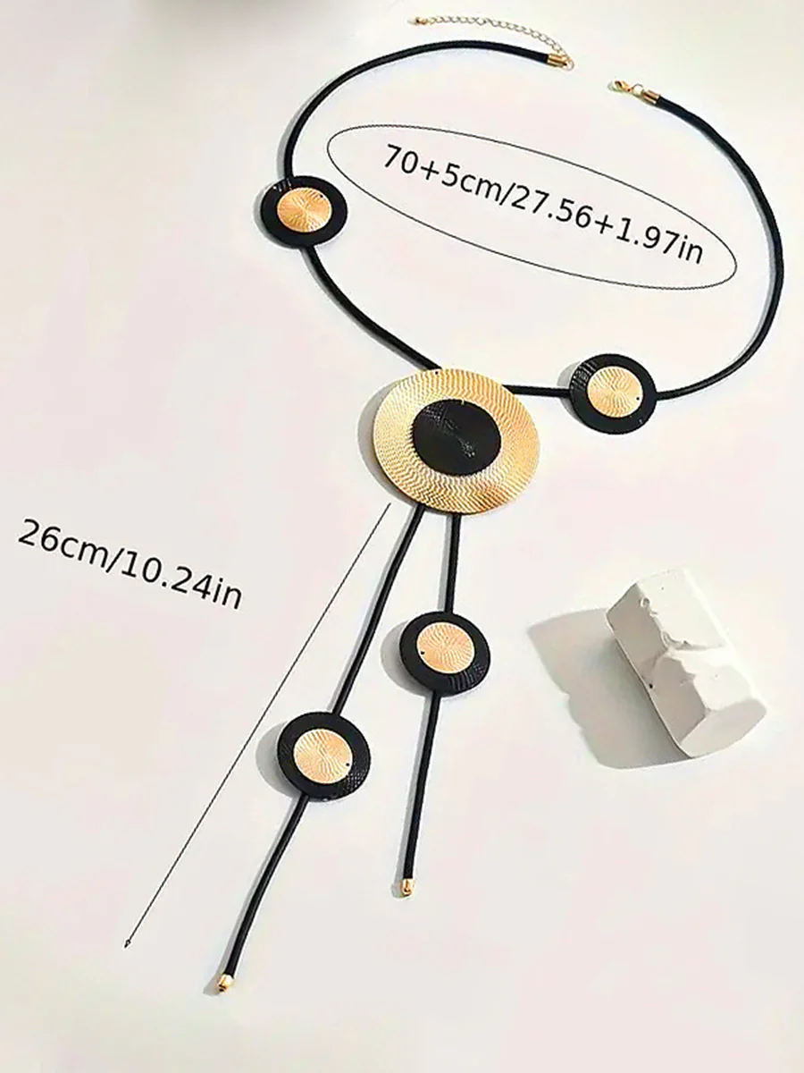 Geometric Round Cut Necklaces Accessories - Image 4