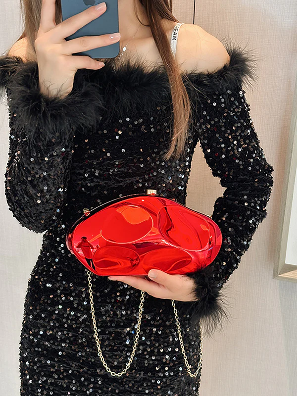 Geometric Shiny Bags Bags Accessories Crossbody Bags - Image 2