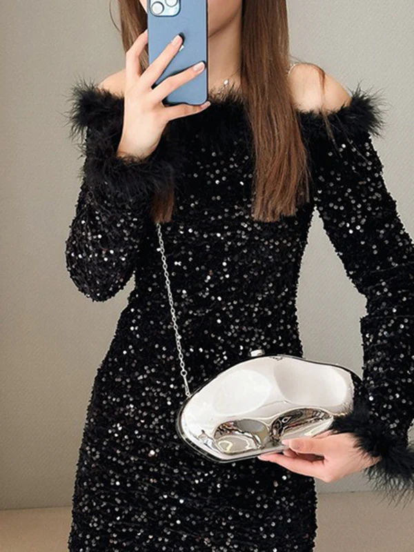 Geometric Shiny Bags Bags Accessories Crossbody Bags - Image 6