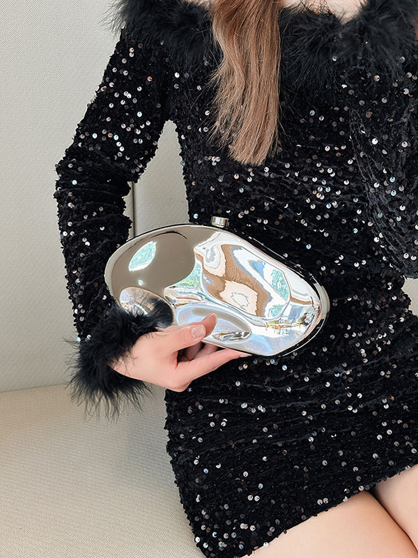Geometric Shiny Bags Bags Accessories Crossbody Bags - Image 9