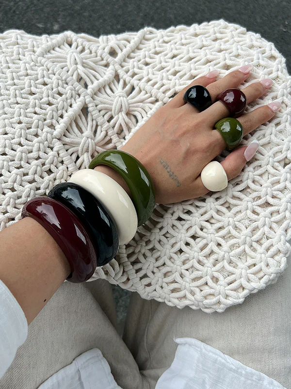 Geometric Shiny Bracelet Accessories Rings Accessories - Image 2