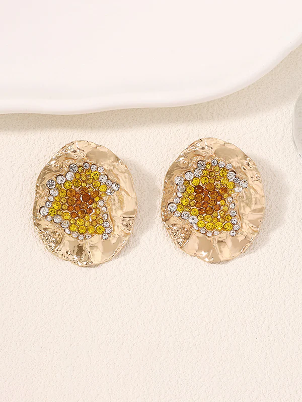 Geometric Shiny Earrings Accessories - Image 3