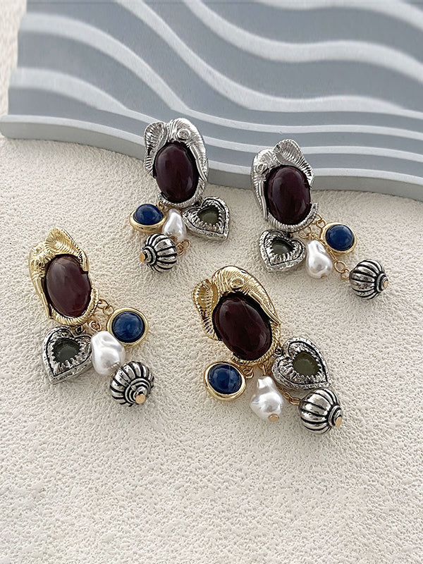 Geometric Shiny Earrings Accessories - Image 2