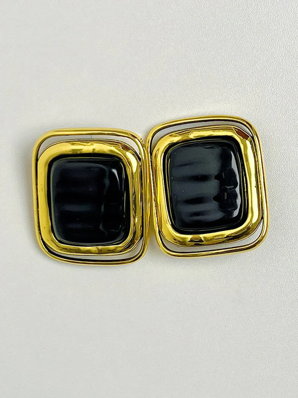 Geometric Shiny Earrings Accessories - Image 4