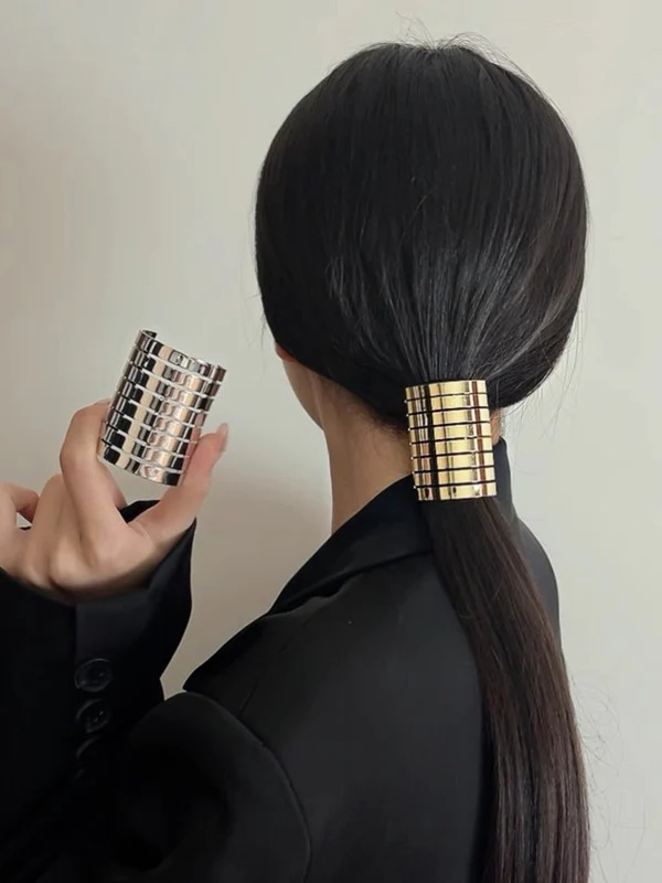 Geometric Shiny Hair Accessories Hairtie - Image 2