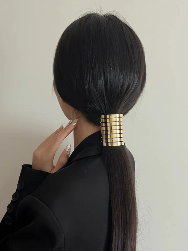 Geometric Shiny Hair Accessories Hairtie - Image 3