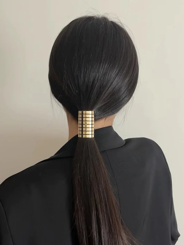 Geometric Shiny Hair Accessories Hairtie - Image 4