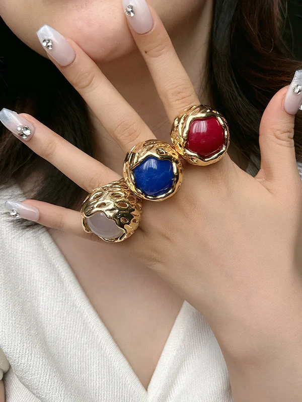 Geometric Shiny Rings Accessories - Image 2