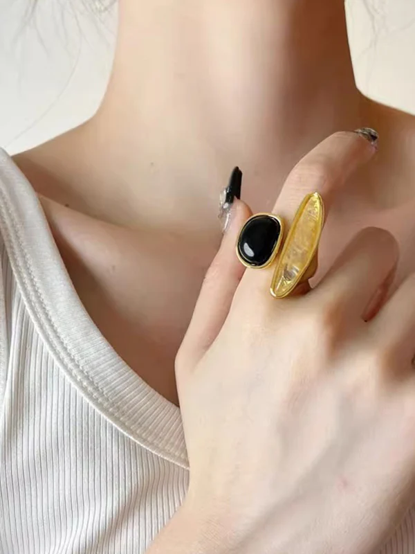 Geometric Shiny Rings Accessories - Image 2