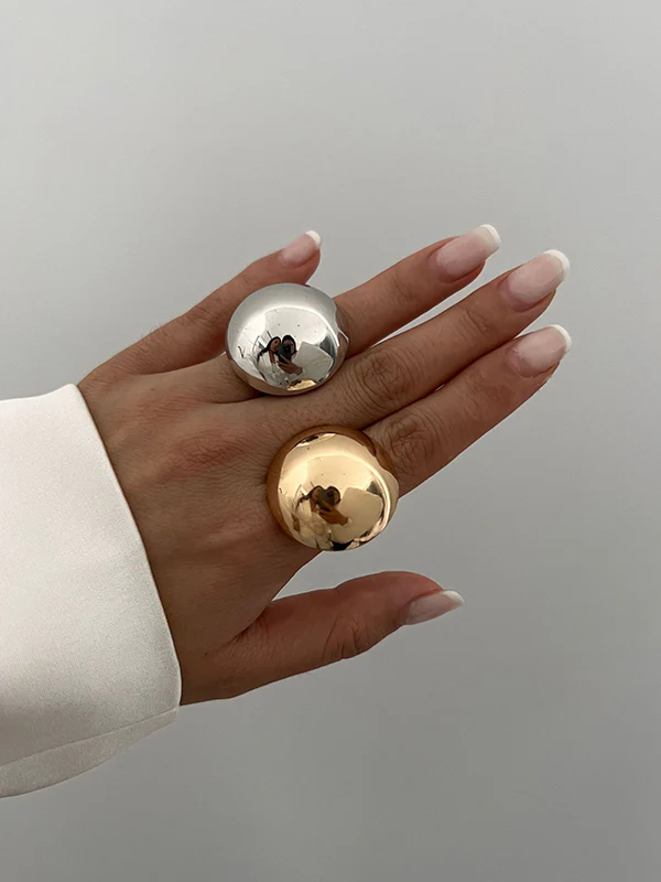 Geometric Shiny Rings Accessories - Image 2
