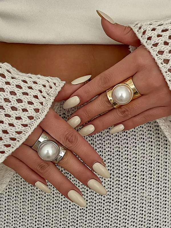 Geometric Shiny Rings Accessories - Image 2