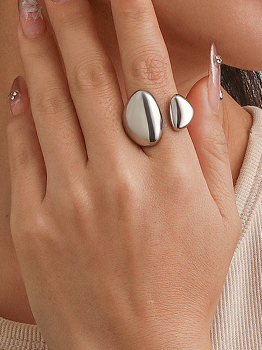 Geometric Shiny Rings Accessories - Image 2