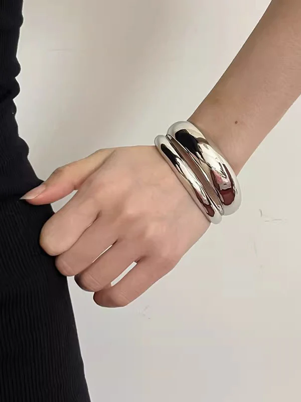 Geometric Shiny Solid Color Bracelet Accessories - Image 5