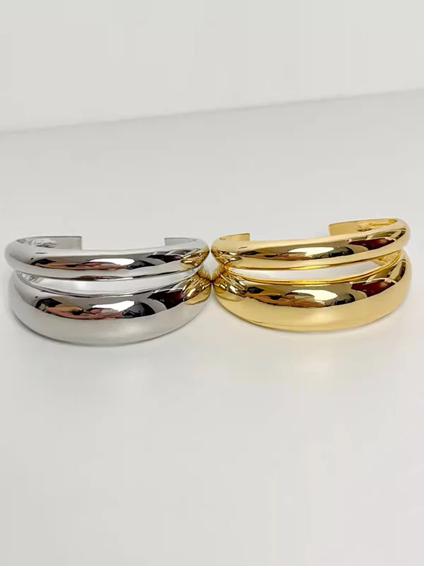 Geometric Shiny Solid Color Bracelet Accessories - Image 6