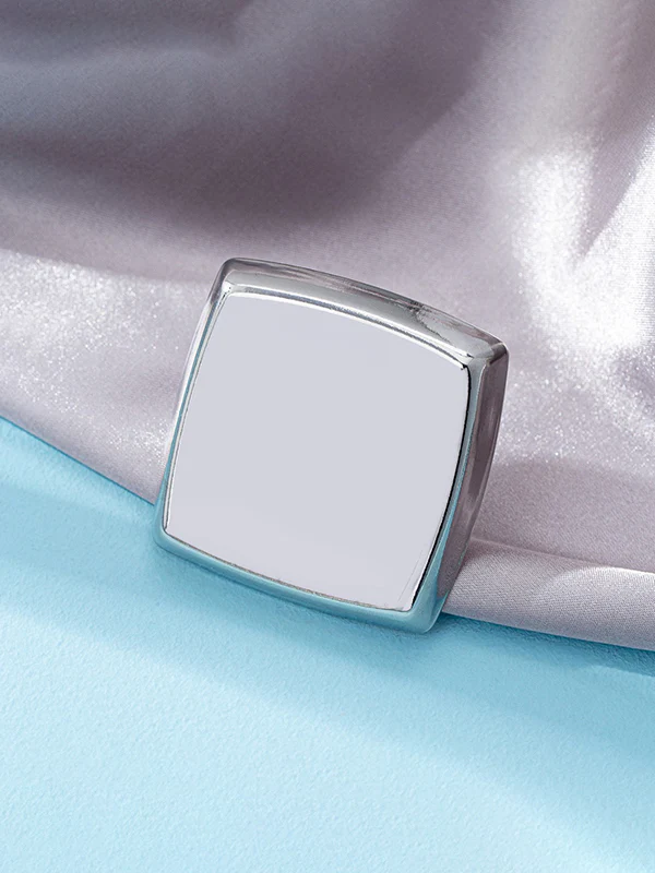 Geometric Shiny Solid Color Rings Accessories - Image 2