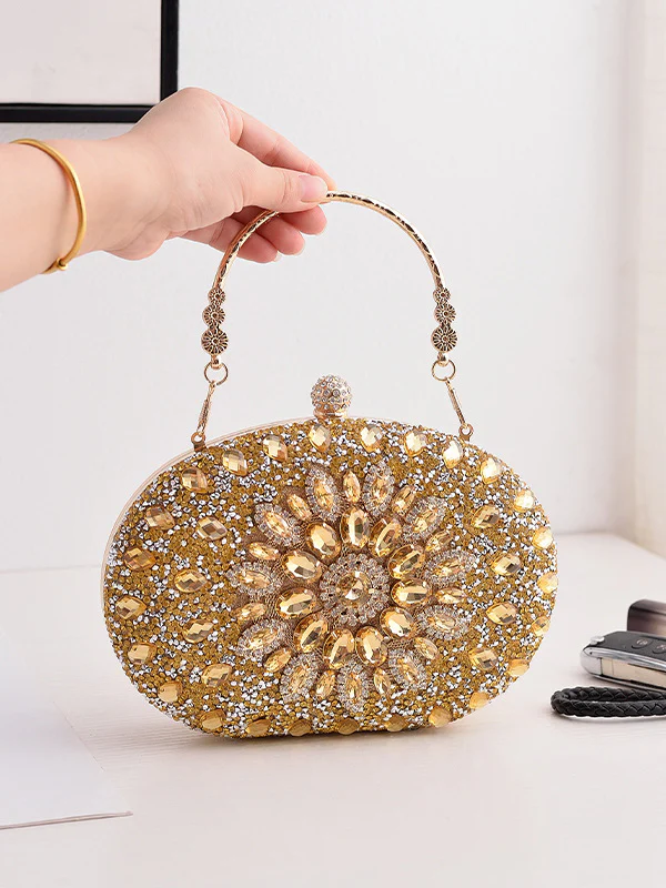 Geometric Shiny Split-Joint Bags Bags Accessories Handbags