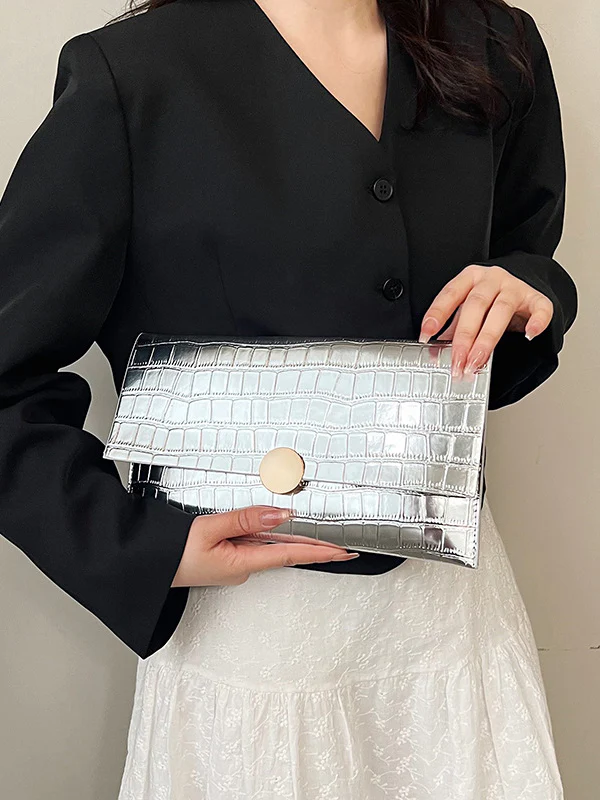Geometric Shiny Split-Joint Bags Handbags - Image 3