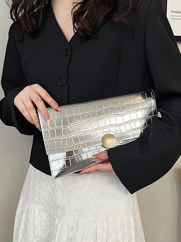 Geometric Shiny Split-Joint Bags Handbags - Image 5