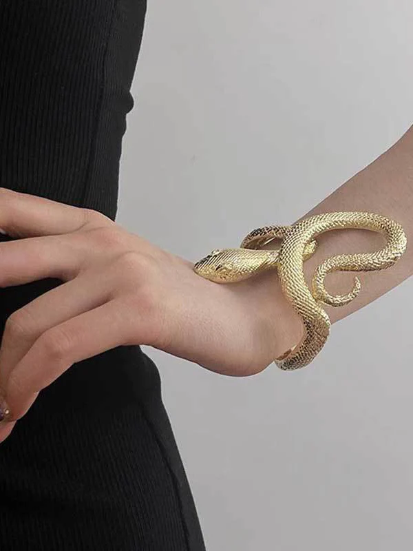 Geometric Snake Shape Solid Color Bracelet Accessories - Image 2