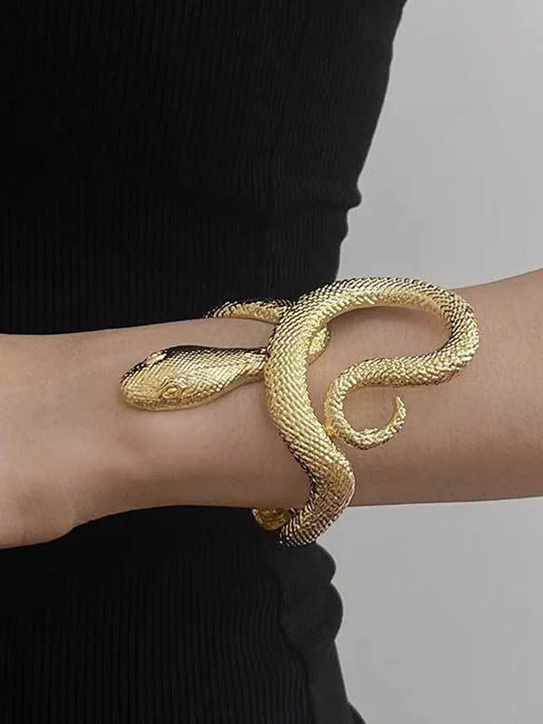 Geometric Snake Shape Solid Color Bracelet Accessories - Image 3