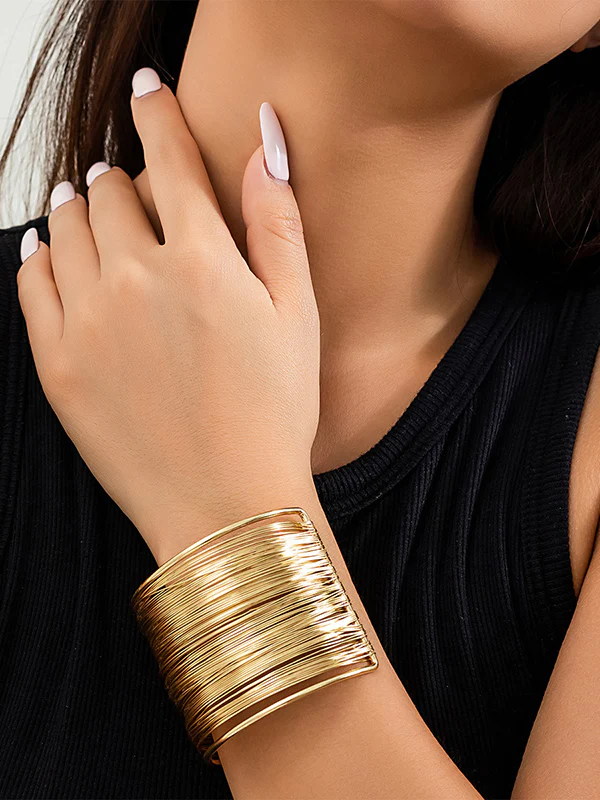 Geometric Solid Color Bracelet Accessories - Image 3