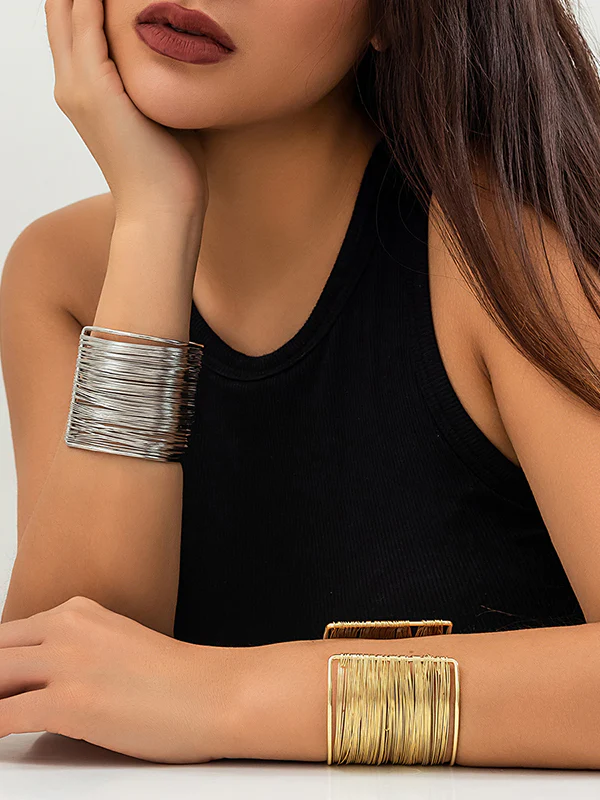 Geometric Solid Color Bracelet Accessories - Image 5
