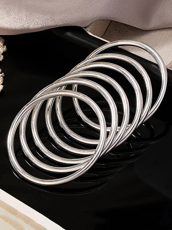 Geometric Solid Color Bracelet Accessories - Image 3