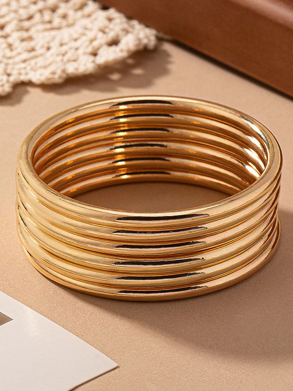 Geometric Solid Color Bracelet Accessories - Image 4