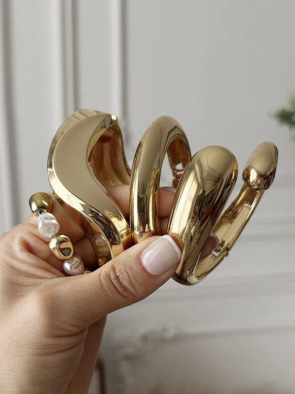 Geometric Solid Color Bracelet Accessories - Image 2