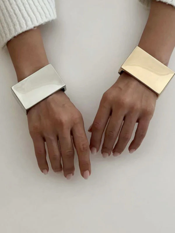 Geometric Solid Color Bracelet Accessories - Image 2