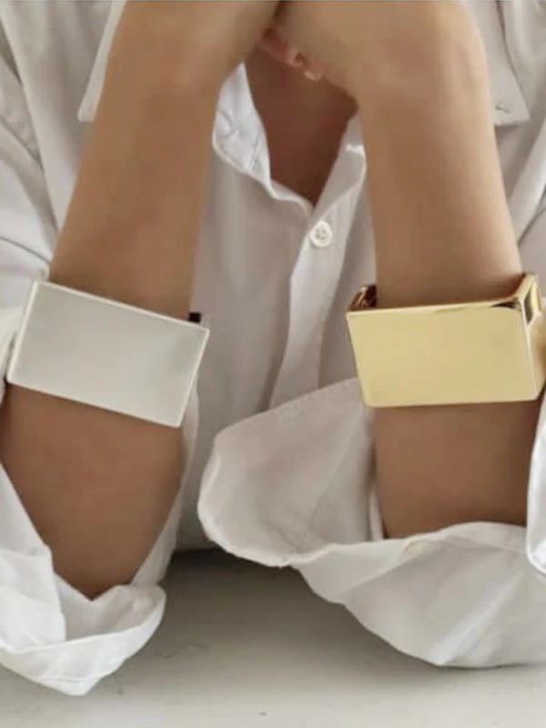 Geometric Solid Color Bracelet Accessories - Image 3