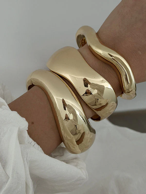 Geometric Solid Color Bracelet Accessories - Image 3