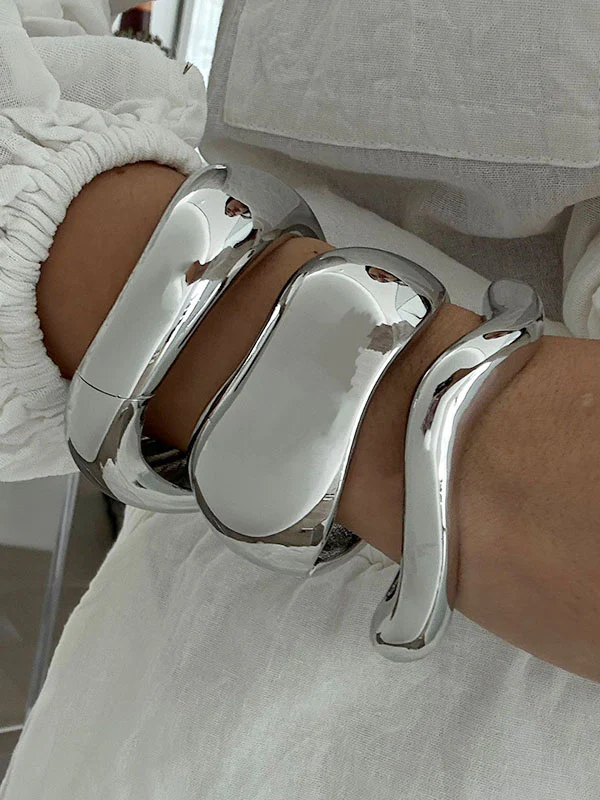 Geometric Solid Color Bracelet Accessories - Image 5