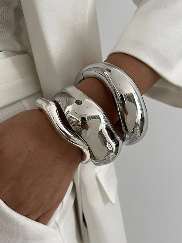 Geometric Solid Color Bracelet Accessories - Image 6