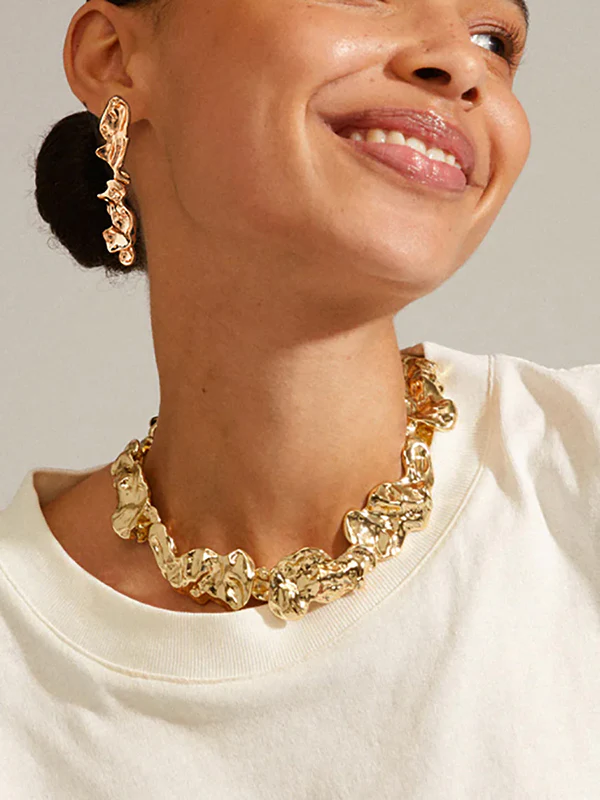 Geometric Solid Color Dainty Necklace Necklaces Accessories - Image 2