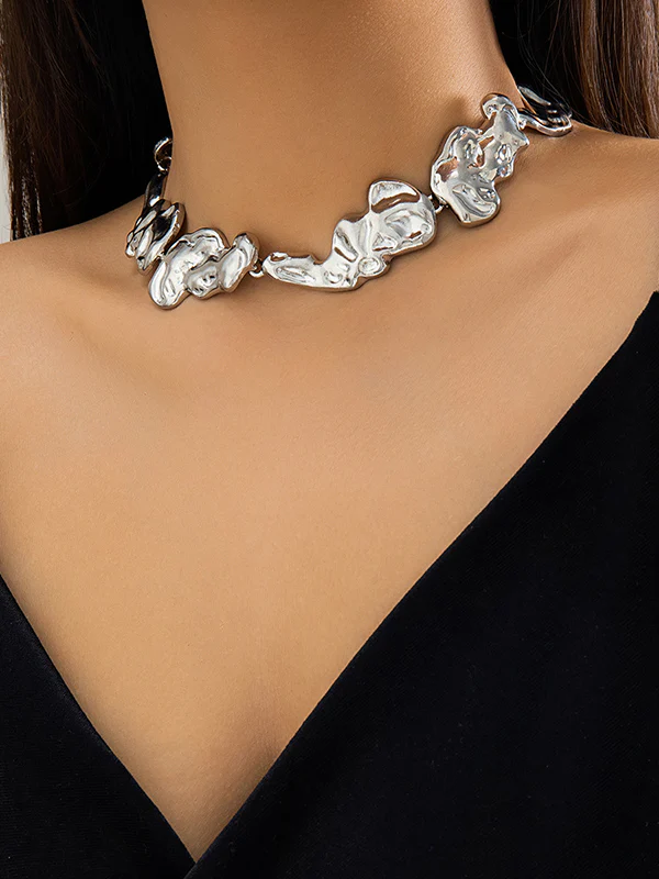 Geometric Solid Color Dainty Necklace Necklaces Accessories - Image 4