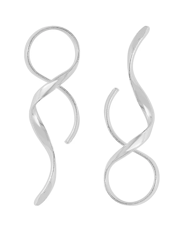 Geometric Solid Color Drop Earrings - Image 11