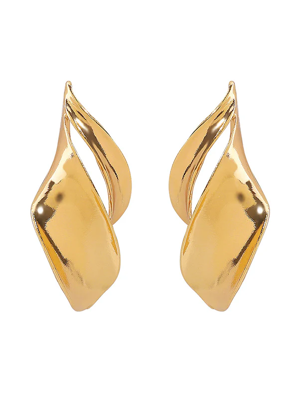 Geometric Solid Color Drop Earrings - Image 6