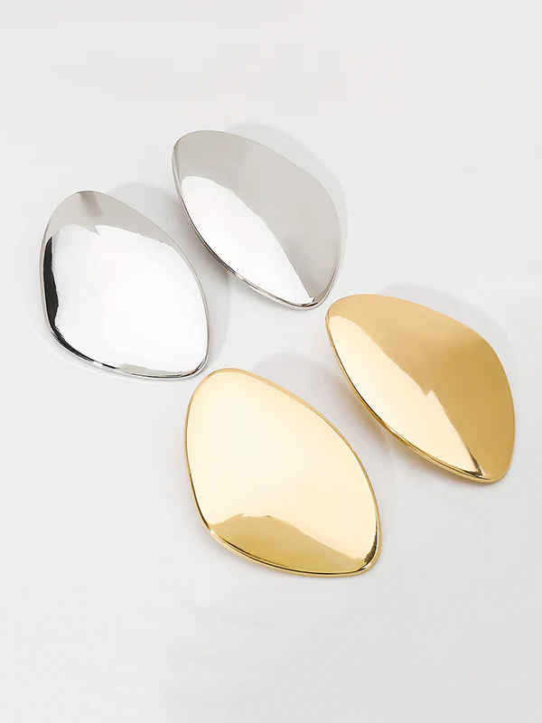 Geometric Solid Color Drop Earrings - Image 6