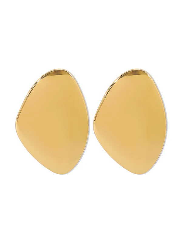 Geometric Solid Color Drop Earrings - Image 7
