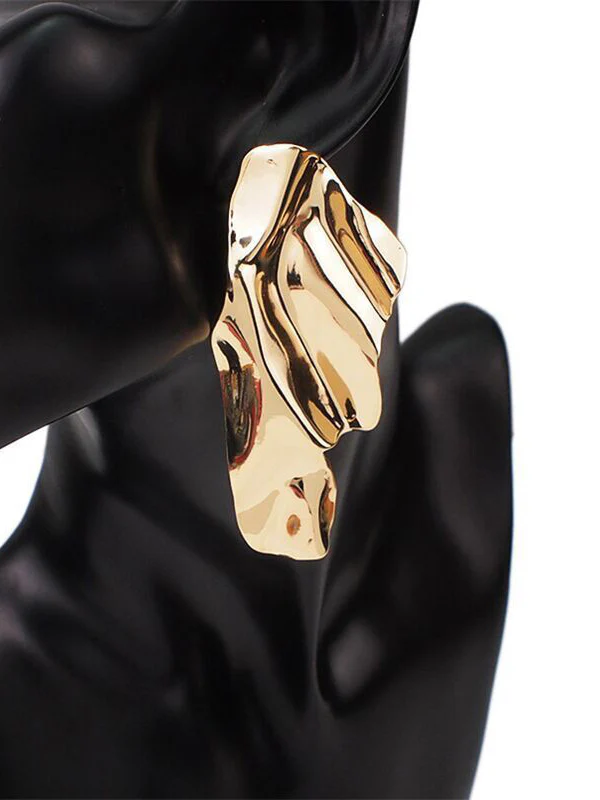 Geometric Solid Color Drop Earrings - Image 4