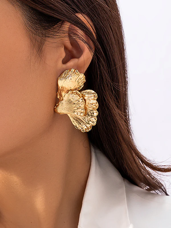 Geometric Solid Color Drop Earrings - Image 2