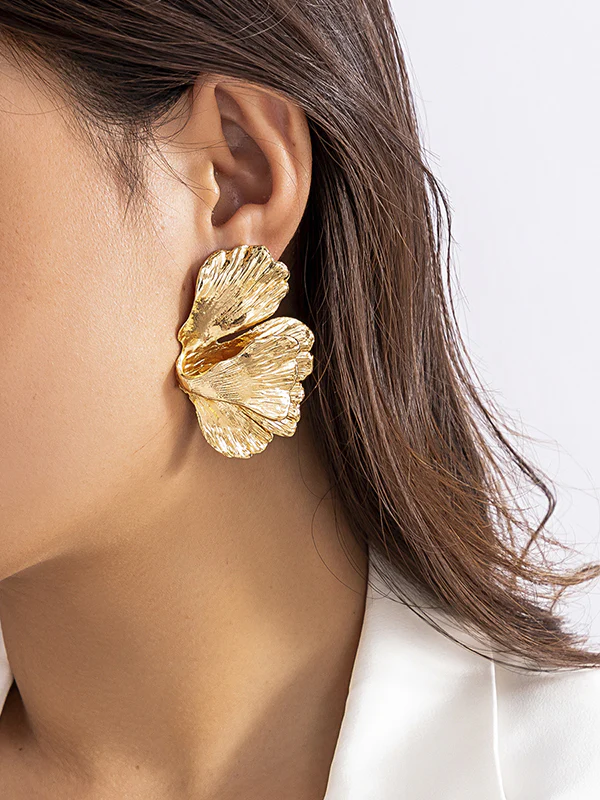 Geometric Solid Color Drop Earrings - Image 3
